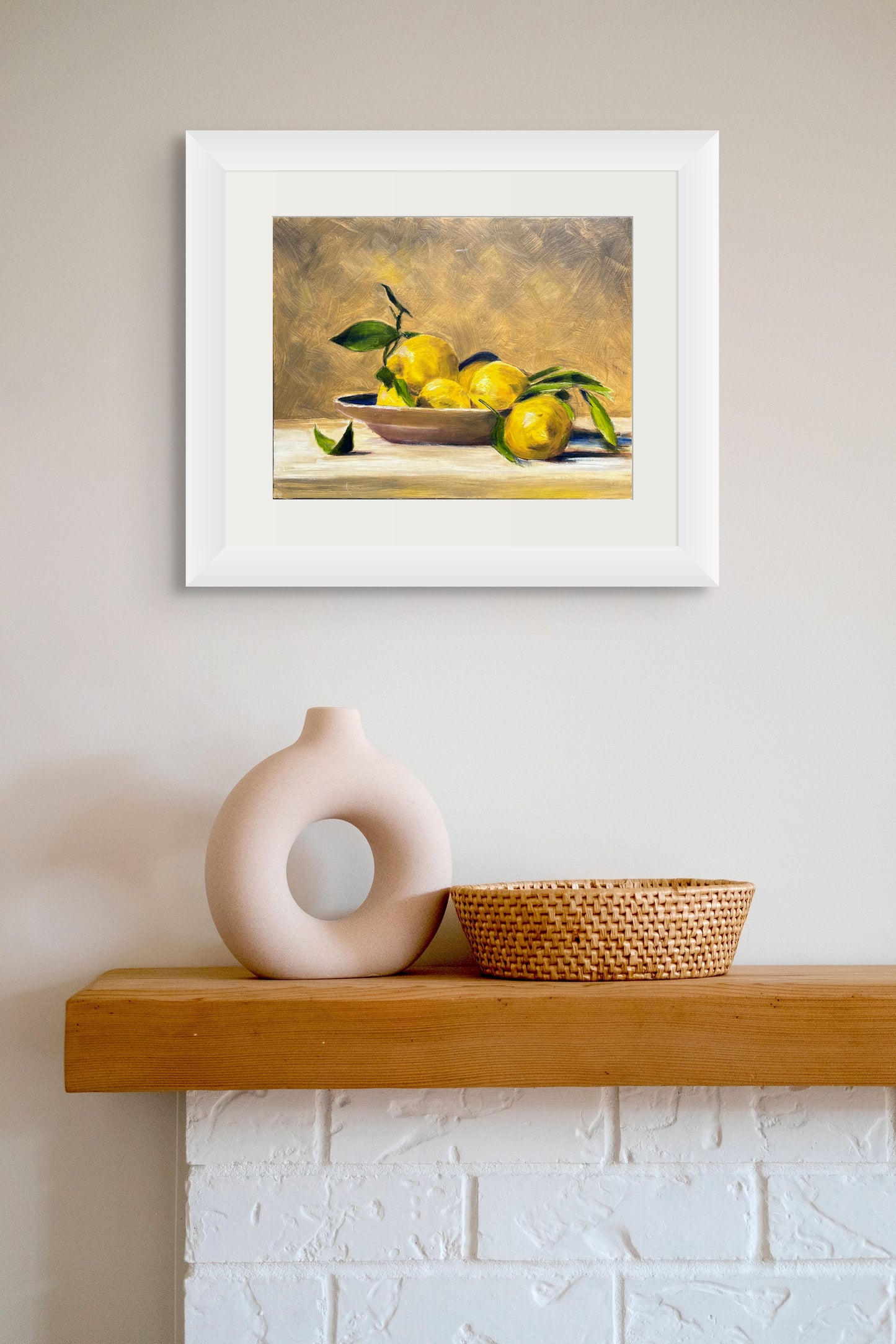 Lemons on Yellow Ochre